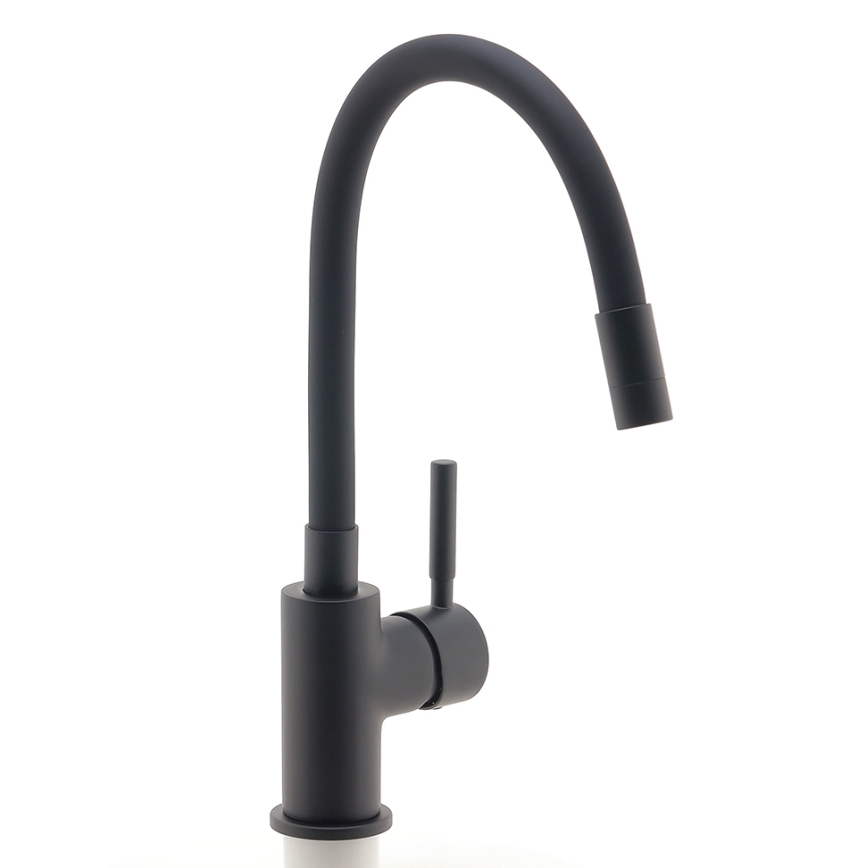 Novaservis - Robinet d'évier avec bras flexible mat noir