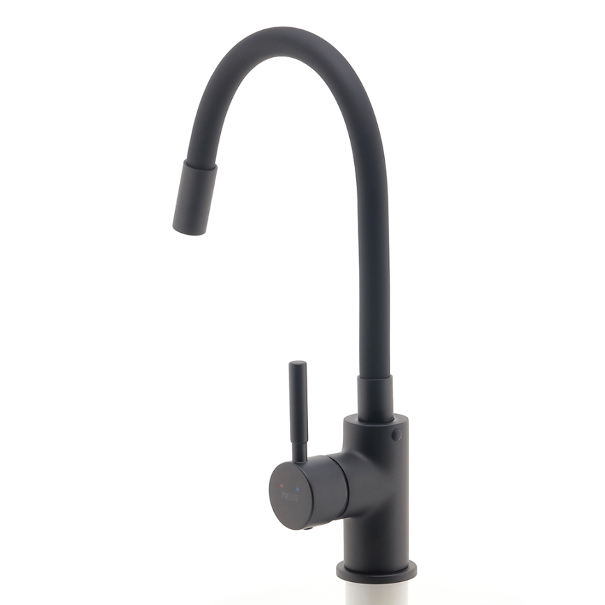 Novaservis - Robinet d'évier avec bras flexible mat noir