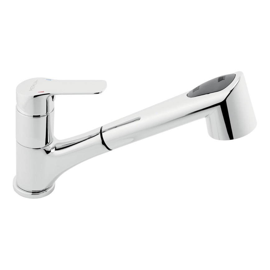 Novaservis - Robinet d'évier avec douchette extractible METALIA chrome brillant