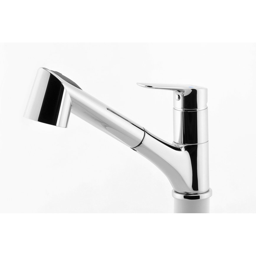 Novaservis - Robinet d'évier avec douchette extractible METALIA chrome brillant