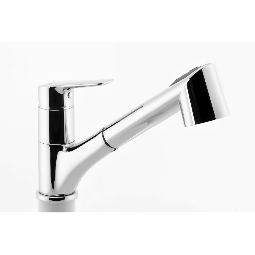 Novaservis - Robinet d'évier avec douchette extractible METALIA chrome brillant
