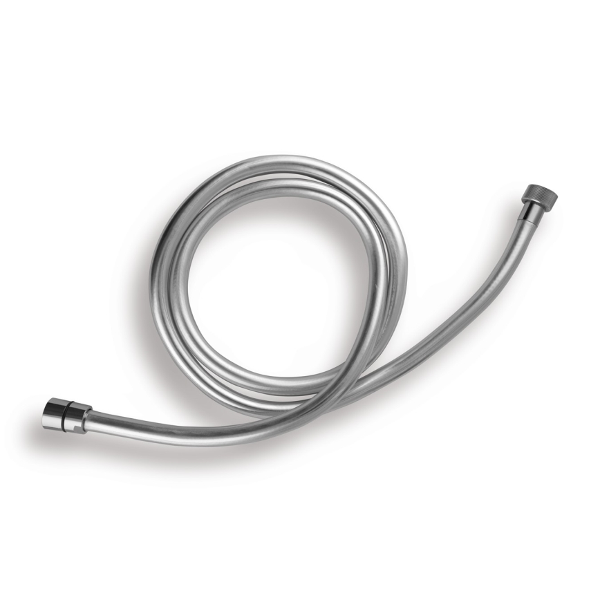 Novaservis - Tuyau de douche plastique 150 cm chrome mat