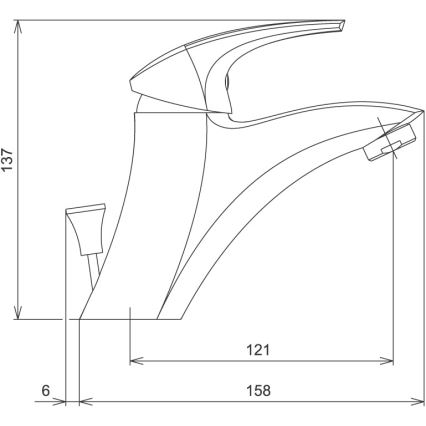Novaservis - Wastafelkraan METALIA wit