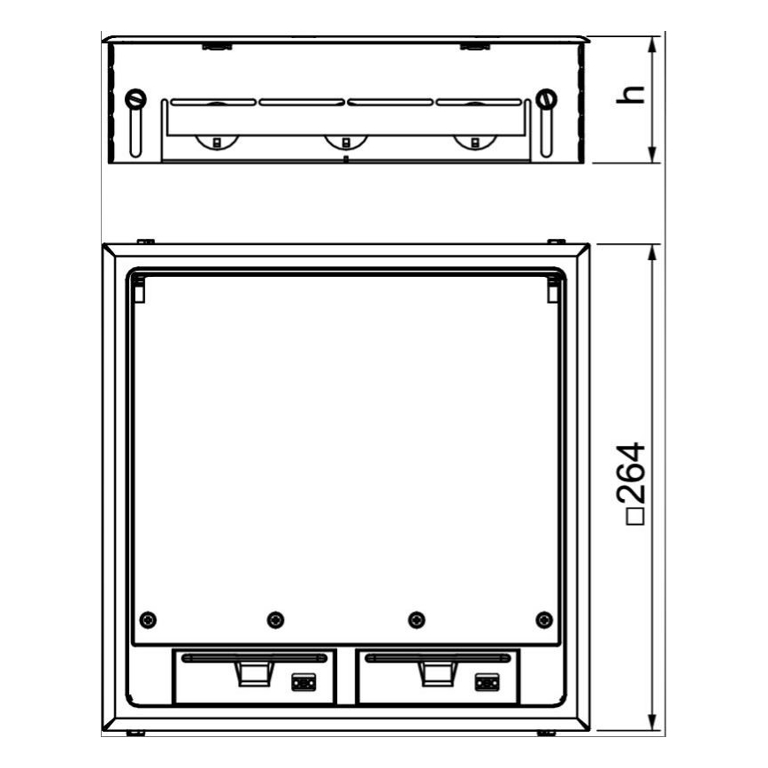 OBO 7427479 - Boîte de sol GES9 7011 MT