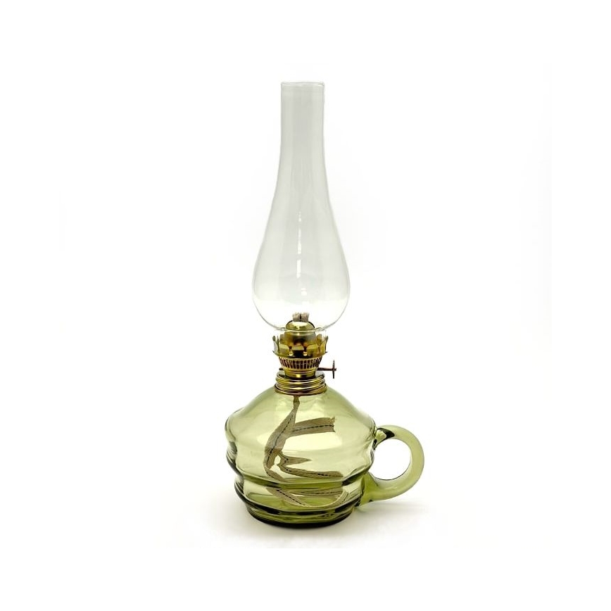 Olielamp KLÁRA 34 cm groen