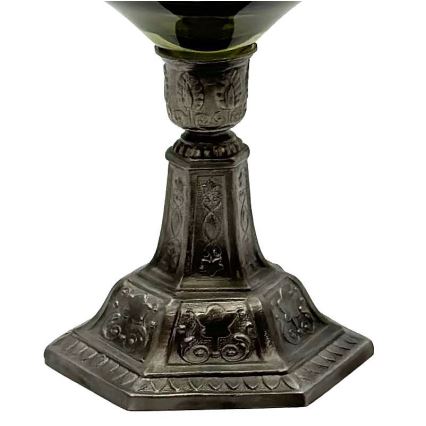 Olielamp KRASOMÍRA 42 cm groen