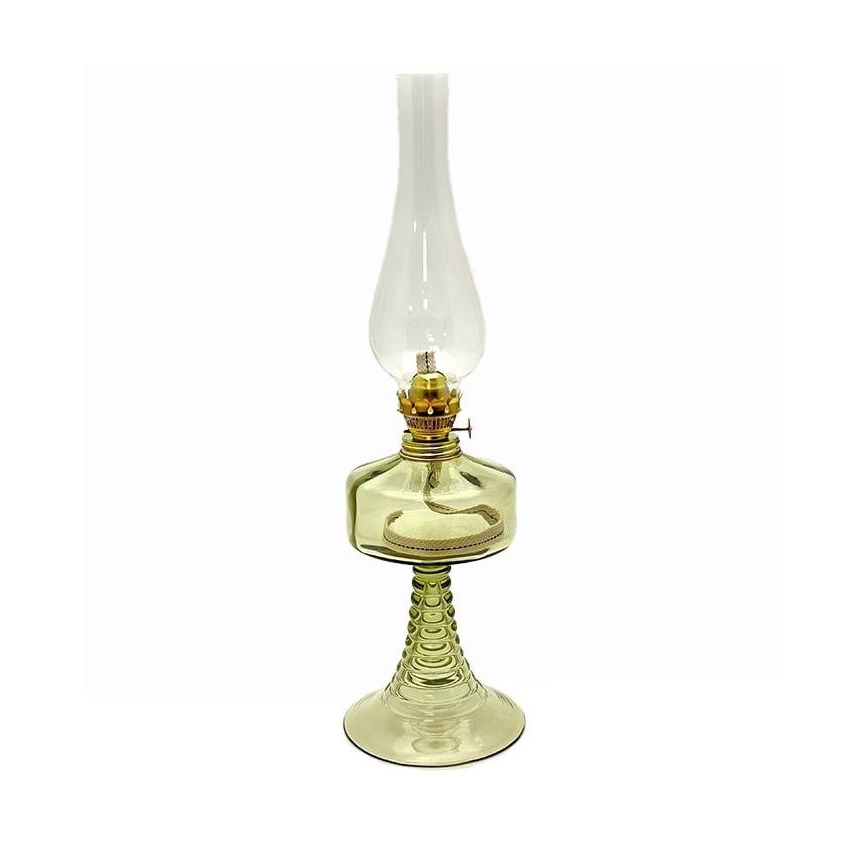 Olielamp PETRA 42 cm bosgroen