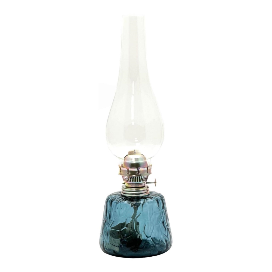 Olielamp POLY 38 cm blauw