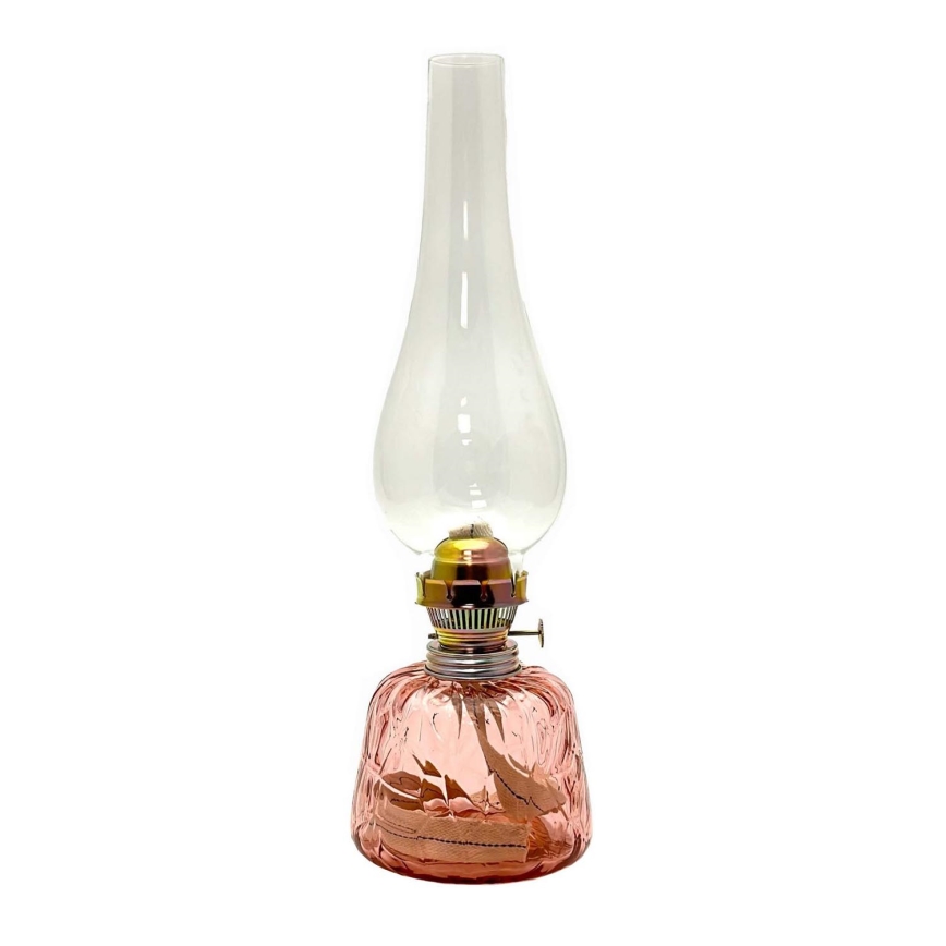 Olielamp POLY 38 cm roze