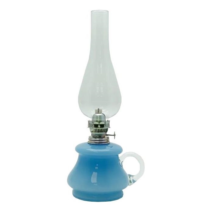 Olielamp TEREZA 34 cm lichtblauw