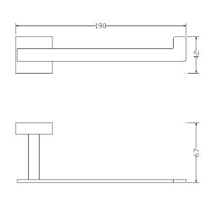 OMNIRES 8151BCR - Toiletpapierhouder LIFT glanzend chroom