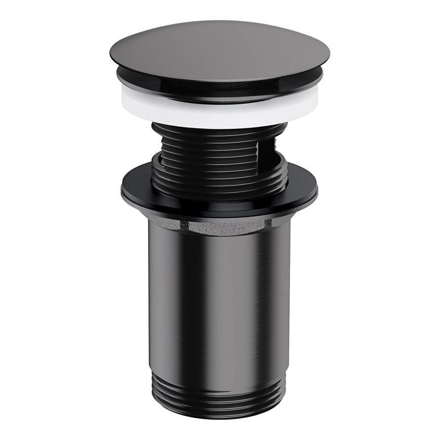 OMNIRES A706AT - Bonde de lavabo CLICK-CLACK d. 6,6 cm brossé anthracite