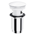OMNIRES A706BP - Bonde de lavabo CLICK-CLACK d. 6,6 cm blanc brillant
