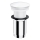 OMNIRES A716BP - Bonde de lavabo CLICK-CLACK d. 6,6 cm blanc brillant