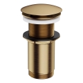 OMNIRES A716BR - Bonde de lavabo CLICK-CLACK d. 6,6 cm brossé bronze antique