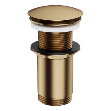 OMNIRES A716BR - Bonde de lavabo CLICK-CLACK d. 6,6 cm brossé bronze antique