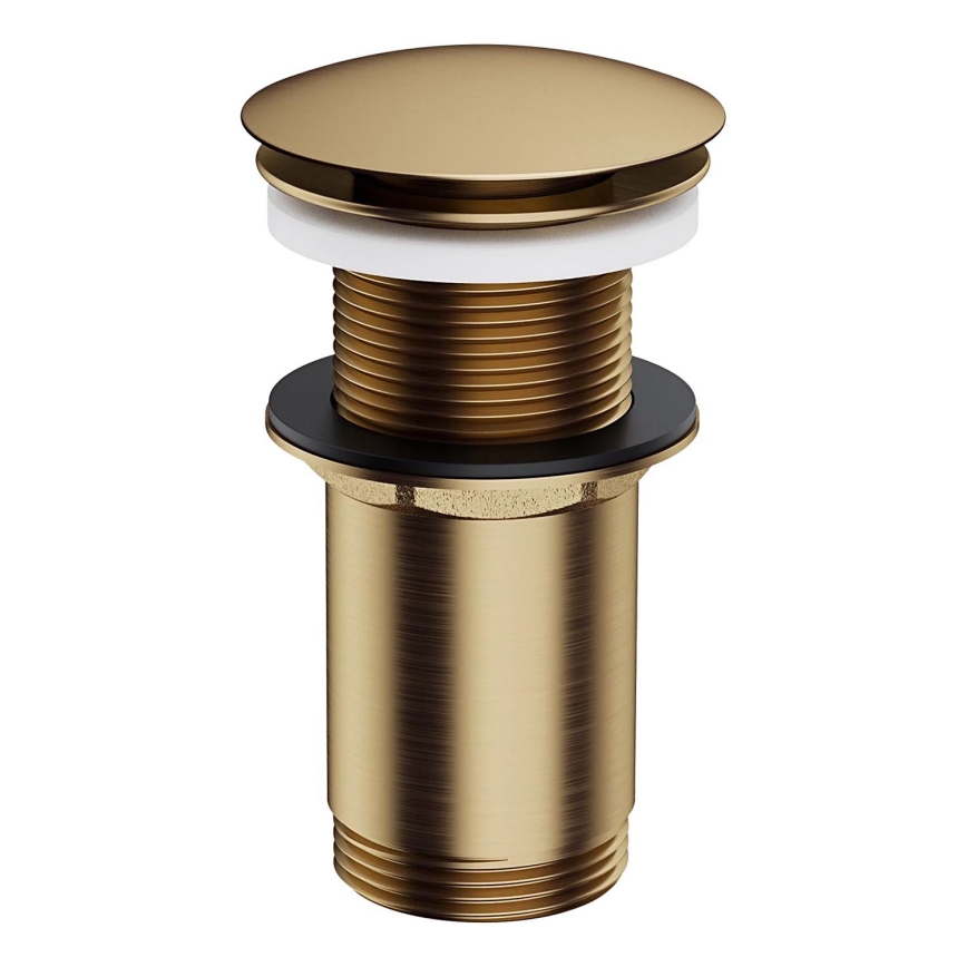 OMNIRES A716BR - Bonde de lavabo CLICK-CLACK d. 6,6 cm brossé bronze antique