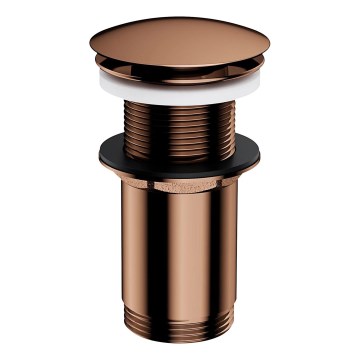 OMNIRES A716CP - Bonde de lavabo CLICK-CLACK d. 6,6 cm brillant cuivre