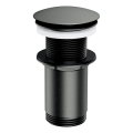 OMNIRES A716GR - Click-Clack wastafelafvoer pr. 6,6 cm geborsteld grafiet