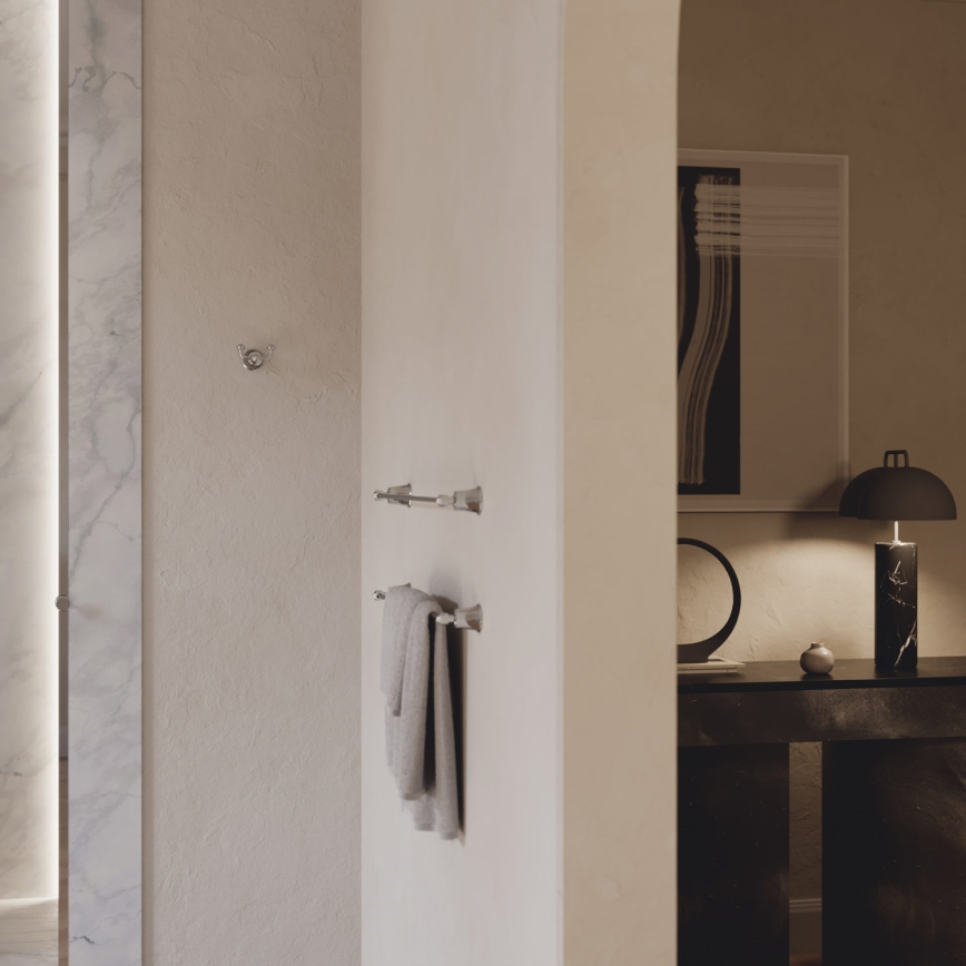 OMNIRES AL53216CR - Handdoekhouder voor aan de muur ART LINE 65 cm glanzend chroom