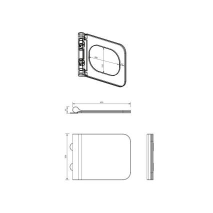 OMNIRES BOSTONDEBP - Wc-bril SoftClose BOSTON duroplast/glanzend wit