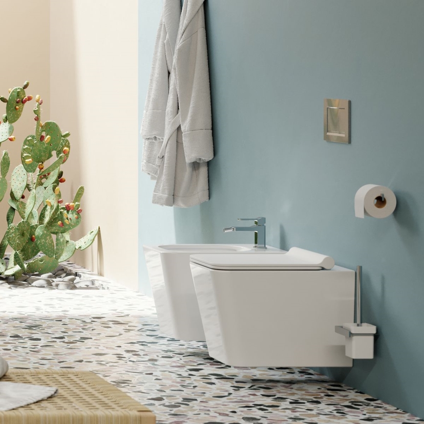 OMNIRES BOSTONMWBP - Wandtoilet met toiletbril SoftClose BOSTON keramiek/glanzend wit