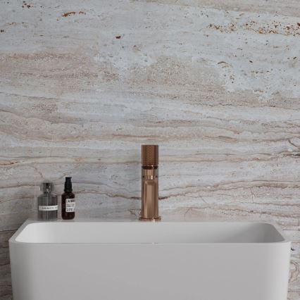 OMNIRES CT8010CPB - Mitigeur de lavabo CONTOUR 16,6 cm, finition cuivre brossé