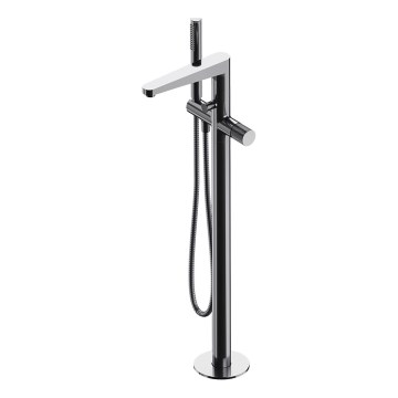 OMNIRES CT8033CR - Vrijstaande badkuipset met CONTOUR kraan in glanzend chroom