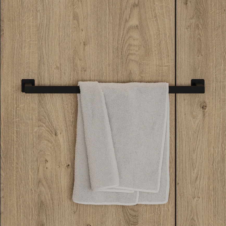 OMNIRES NL80216BL - Handdoekhouder voor aan de muur NELSON 62 cm mat zwart
