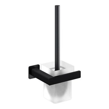 OMNIRES NL80620BL - Wandtoiletborstel NELSON mat zwart
