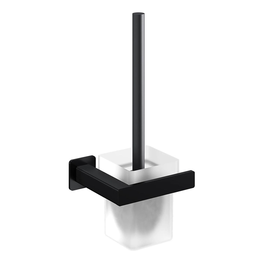 OMNIRES NL80620BL - Wandtoiletborstel NELSON mat zwart