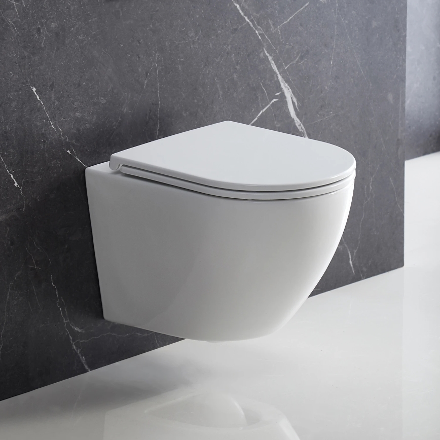 OMNIRES OTTAWADEBP - Wc-bril SoftClose OTTAWA duroplast/glanzend wit