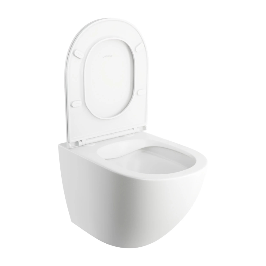 OMNIRES OTTAWAMWBM - Wandtoilet met toiletbril SoftClose OTTAWA keramiek/mat wit