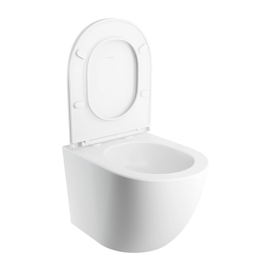 OMNIRES OTTAWASPXMWBM - Hangend toilet OTTAWA met SoftClose-zitting, keramiek, mat wit