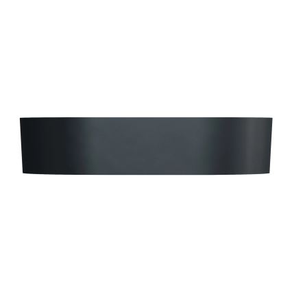 OMNIRES OVOUNBLV - Opbouwwastafel OVO 55x36 cm dolomiet/mat zwart lava