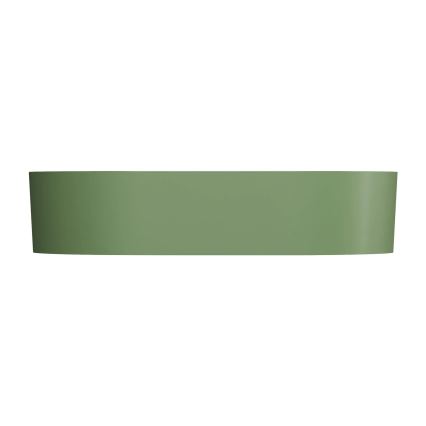 OMNIRES OVOUNOL - Opbouwwastafel OVO 55x36 cm dolomiet/mat olijfgroen