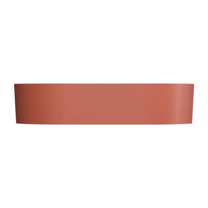 OMNIRES OVOUNTE - Opbouwwastafel OVO 55x36 cm dolomiet/matte terracotta