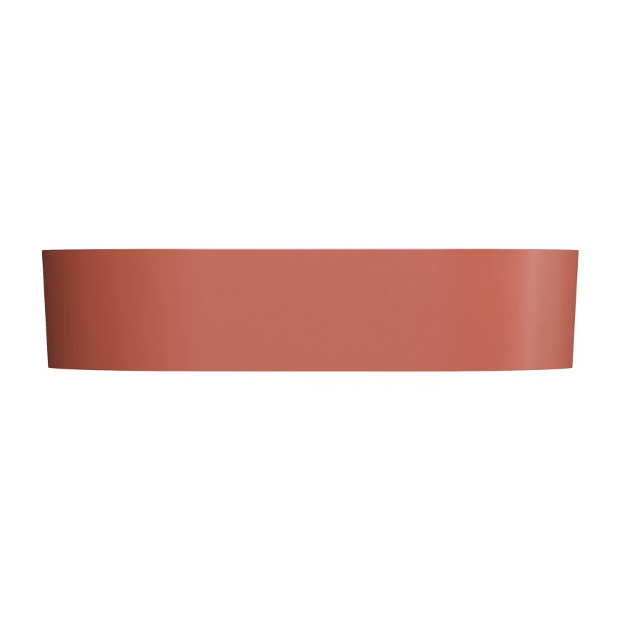 OMNIRES OVOUNTE - Opbouwwastafel OVO 55x36 cm dolomiet/matte terracotta
