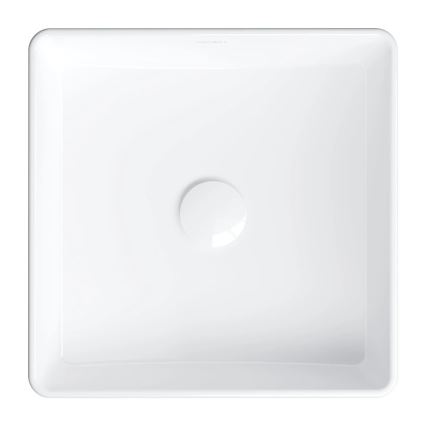 OMNIRES PASADENA360BP - Opzetwastafel PASADENA 36x36 cm keramiek/glanzend wit