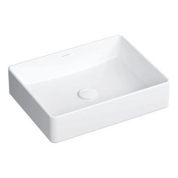 OMNIRES PASADENA470BP - Opzetwastafel PASADENA 47x36 cm keramiek/hoogglans wit
