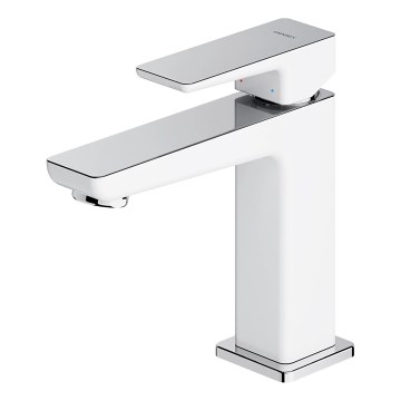 OMNIRES PM7410CRB - Wastafelkraan PARMA 15 cm glanzend chroom/wit