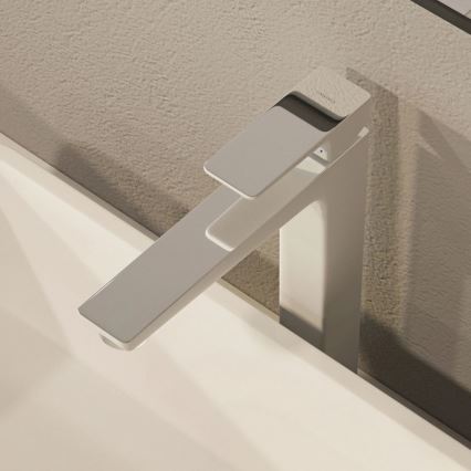 OMNIRES PM7412CRB - Kraan voor wastafel PARMA 27,3 cm glanzend chroom/wit