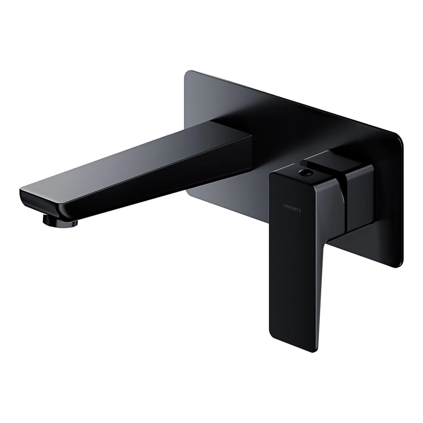 OMNIRES PM7415BL - Robinet de lavabo pour installation encastrée PARMA mat noir
