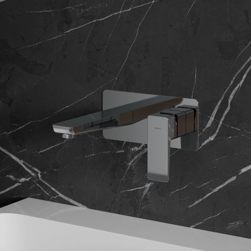 OMNIRES PM7415CR - Robinet de lavabo pour installation encastrée PARMA chrome brillant