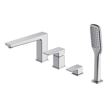 OMNIRES PM7432CR - Robinet de baignoire 4 trous PARMA chrome brillant