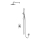 OMNIRES SYSY17CR - Colonne de douche avec robinetterie encastrée Y chrome brillant