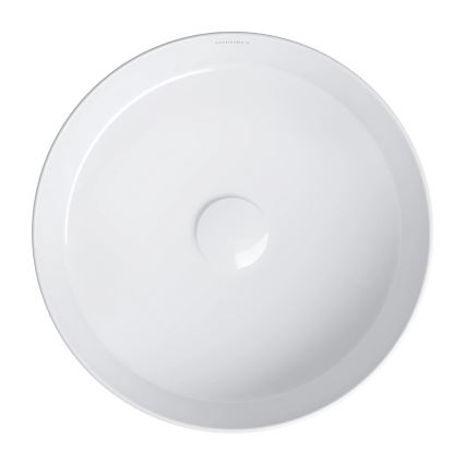 OMNIRES TULSA355BP - Vasque à poser TULSA Ø 36 cm, céramique / blanc brillant