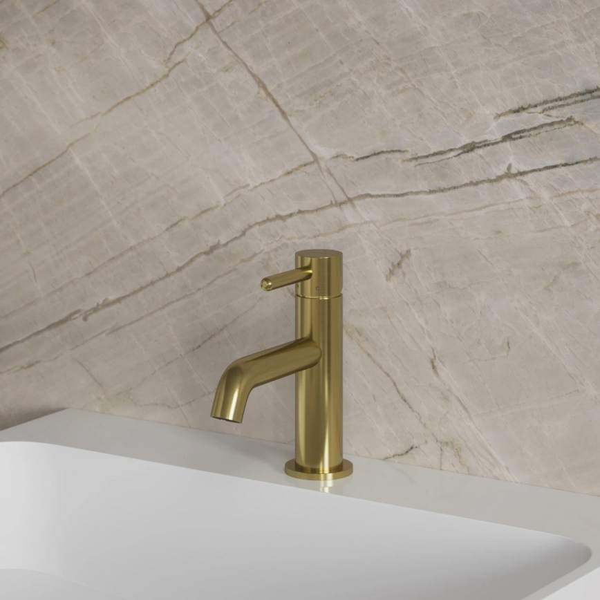 OMNIRES Y1210NBSB - Mitigeur de lavabo Y 16,2 cm en laiton brossé
