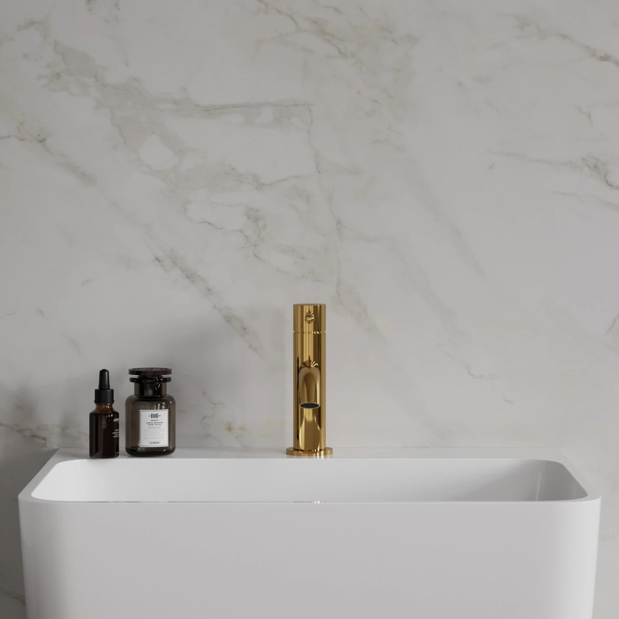 OMNIRES Y1210NGL - Kraan voor wastafel Y 16,2 cm glanzend goud