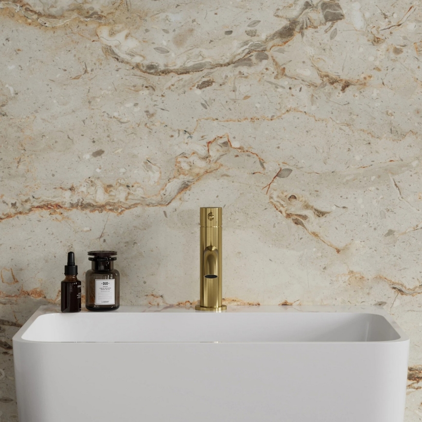 OMNIRES Y1210NGLB - Mitigeur pour lavabo Y 16,2 cm doré brossé